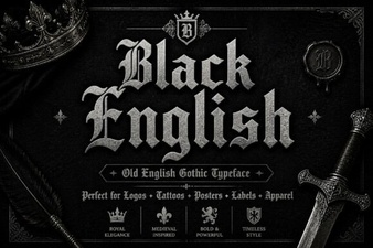 Black English Fonts: Design Power for Your Projects