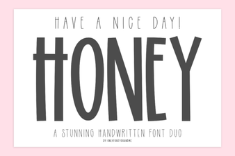 The Have a Nice Day Honey Font for Creative Projects
