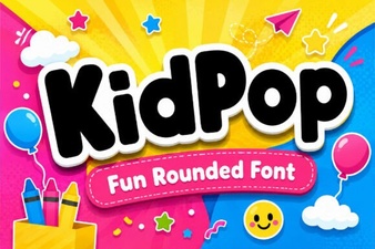 Kidpop Font Design Projects and Free Download