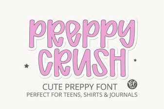 The Preppycrush Font for Creative Design Projects