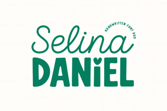 Selina Daniel: Modern Duo Font for Creative Designs
