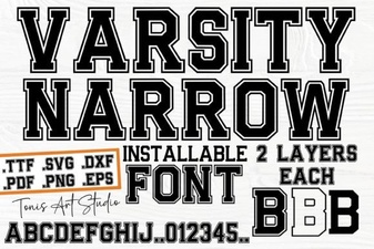 Modern Varsity Fonts for Sports & Branding Projects