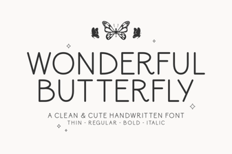 A Beautiful Butterfly Font for Creative Projects